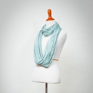 Light blue infinity scarf